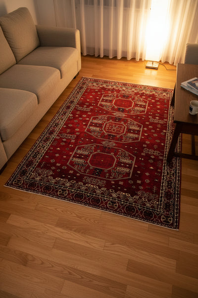 Delara Ruby Silk Rug