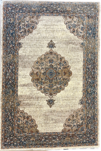 Passion Casablanca 5 foot by 8 foot Area Rug (cream / grey)