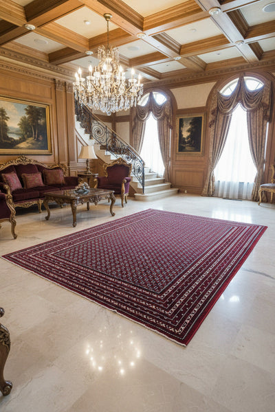 Sultana Crimson Silk Rug
