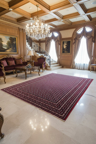 Sultana Crimson Silk Rug