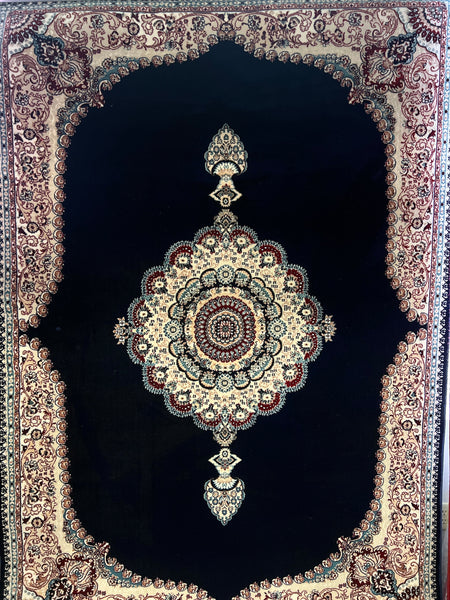Nasrin Sand & Indigo Silk Rug