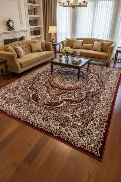 on the floor of a living room