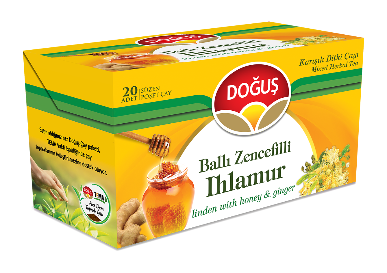Balli Zencefilli Ihlamur Bitki Tea Bag (1.5g x 20)