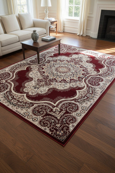 on the floor of a living room