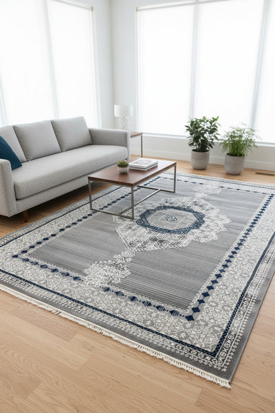 Layla Indigo Bloom Classic Rug