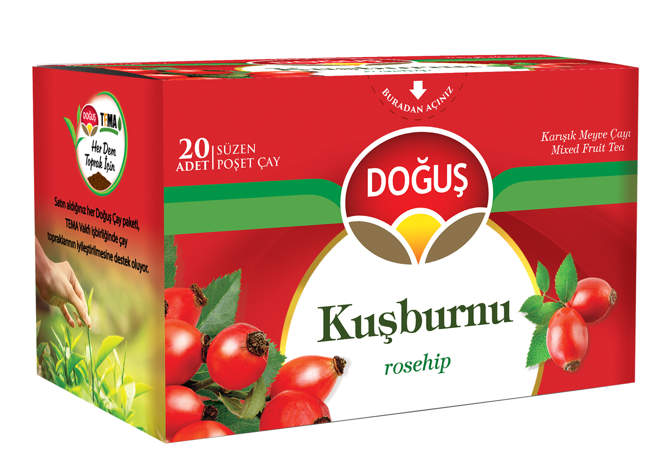 Kusburnu Meyve Tea Bag (2.5g x 20)