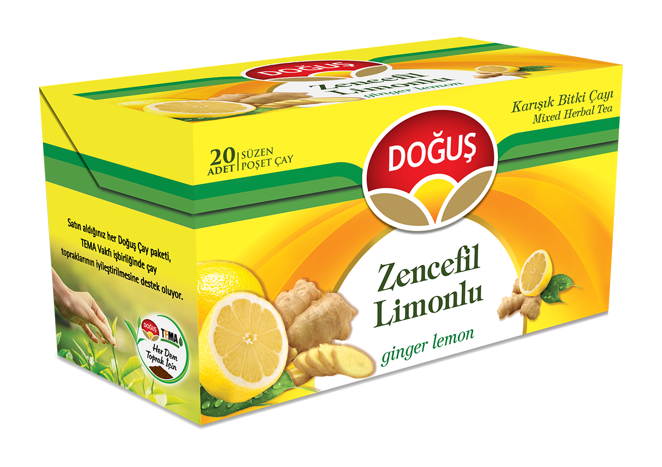 Zencefilli Limon Bitki Tea Bag (1.5g x 20)