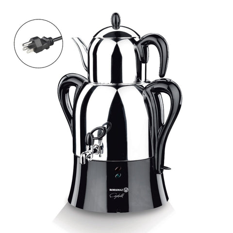 A341-14 Çaykolik Electrical Samovar Black