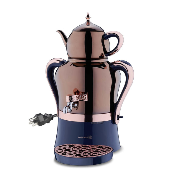 Korkmaz A843-05 Hanedan Çaykolik Electrical Samovar (Rosegold / Rosegold)